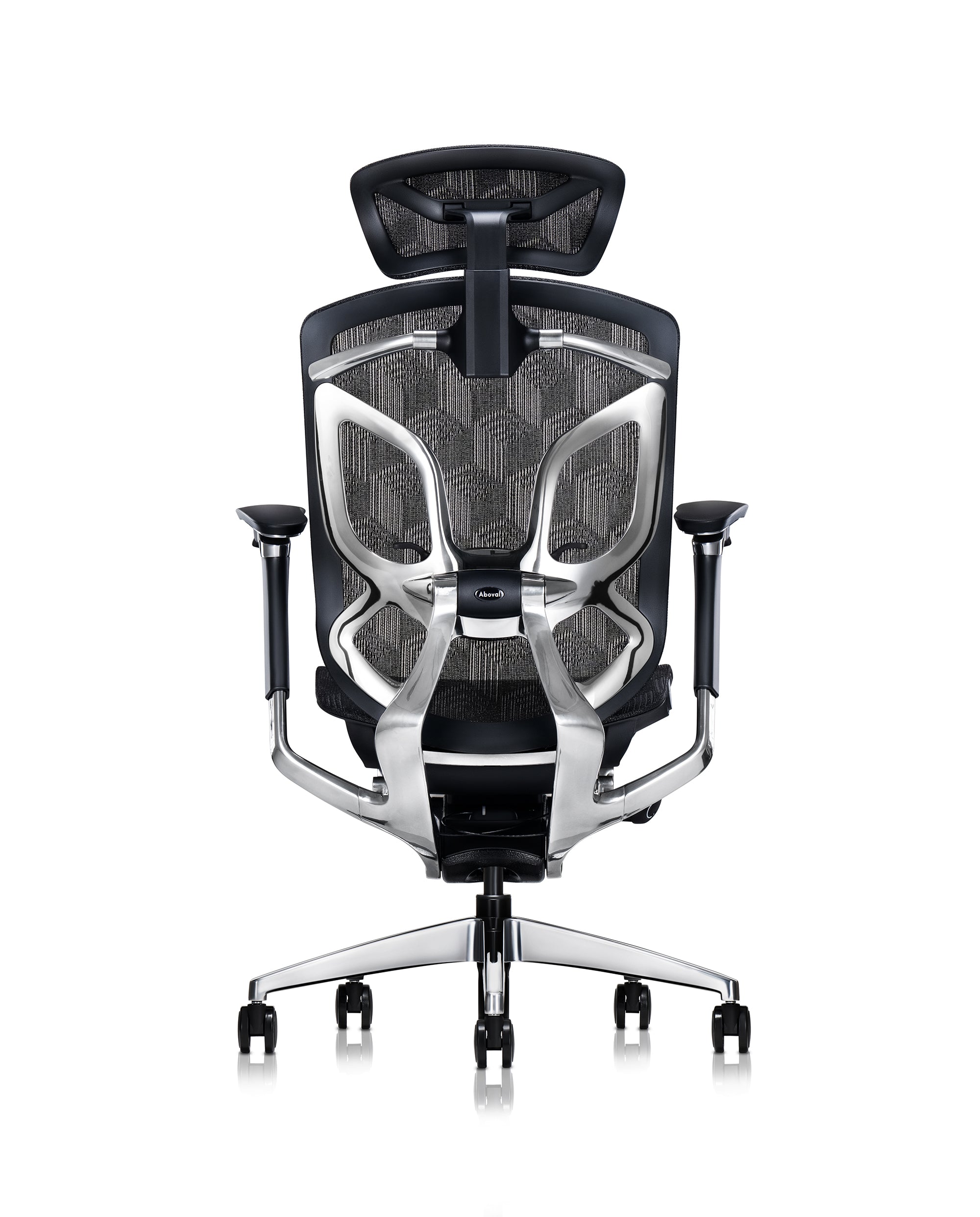 Aboval ABchair PRO+ プロ 人間工学オフィスチェア（2026年モデル）の正面イメージ。5Dアームレストと通気性メッシュを搭載。