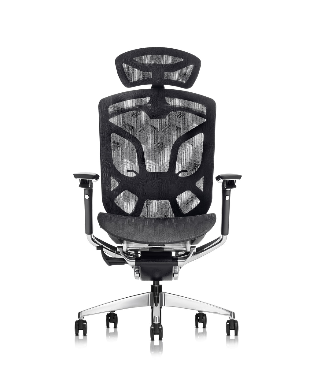 Aboval ABchair PRO+ プロ 人間工学オフィスチェア（2026年モデル）の正面イメージ。5Dアームレストと通気性メッシュを搭載。