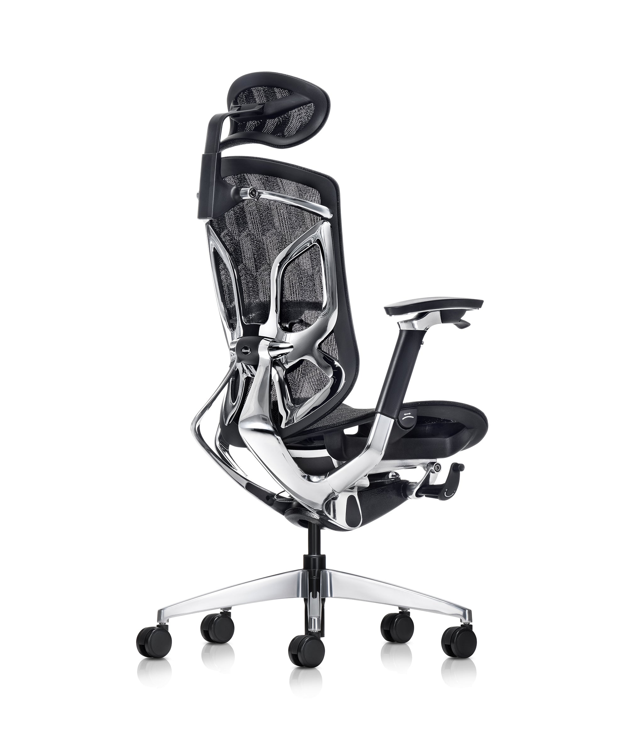 Aboval ABchair PRO+ プロ 人間工学オフィスチェア（2026年モデル）の正面イメージ。5Dアームレストと通気性メッシュを搭載。